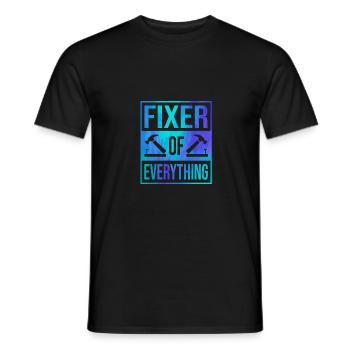 Fixer Of Everything Car Lover Automobile Mechanic - Men's T-Shirt - black - Front - AI Model Male 178 light (178cm)