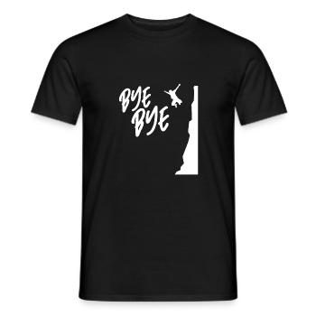 Bye Bye Cliff Diver Cliff Diving Tombstoning Cliff - Men's T-Shirt - black - Front - AI Model Male 178 light (178cm)