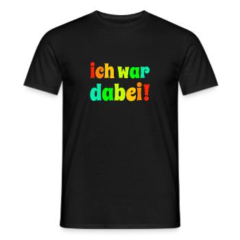 ich war dabei! 60er - Männer T-Shirt - Schwarz - Vorne - AI Model Male 178 light (178cm)