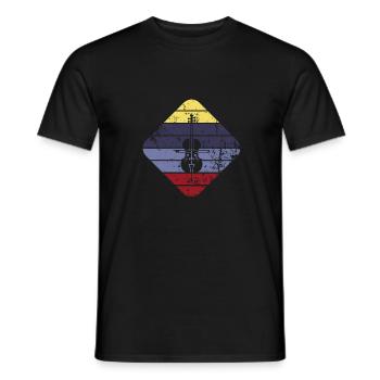 Cello - Männer T-Shirt - Schwarz - Vorne - AI Model Male 178 light (178cm)