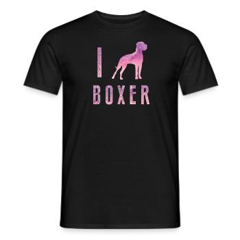 Cadeau allemand de T-shirt de maman de boxeur pour l'amant de chien - T-shirt homme - noir - Devant - AI Model Male 178 light (178cm)