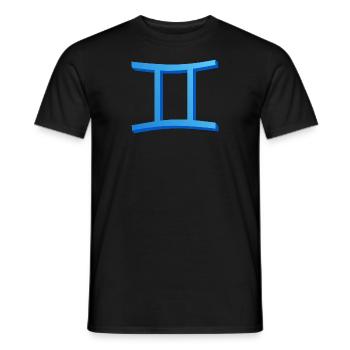 Twin - Men's T-Shirt - black - Front - AI Model Male 178 light (178cm)