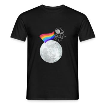 Pride Planet - T-shirt homme - noir - Devant - AI Model Male 178 light (178cm)