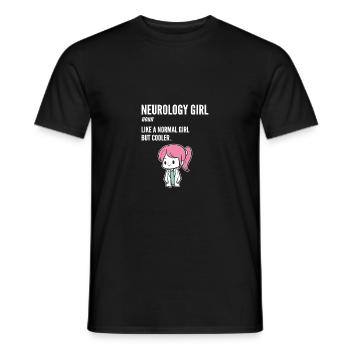 Neurology Girl Doctor or Neurologist Gift - Men's T-Shirt - black - Front - AI Model Male 178 light (178cm)