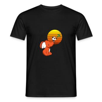 Panda Help Stuffed Toy Collector Gift - Men's T-Shirt - black - Front - AI Model Male 178 light (178cm)