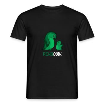 Pengooin Loving Parent. Cadeau - T-shirt homme - noir - Devant - AI Model Male 178 light (178cm)