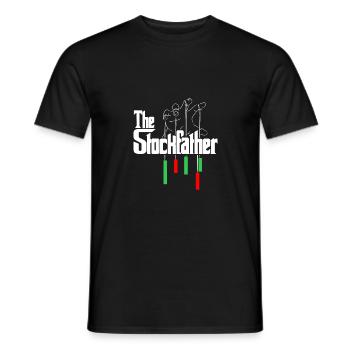 The Stockfather Trader Finance Shareholder Bear Bu - Männer T-Shirt - Schwarz - Vorne - AI Model Male 178 light (178cm)