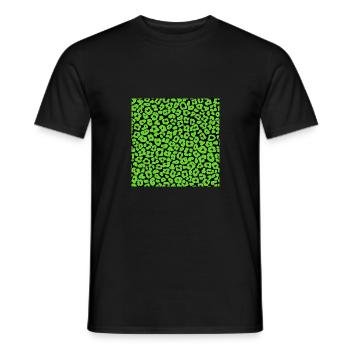 Peau d'animal avec style de couleur africaine - T-shirt homme - noir - Devant - AI Model Male 178 light (178cm)