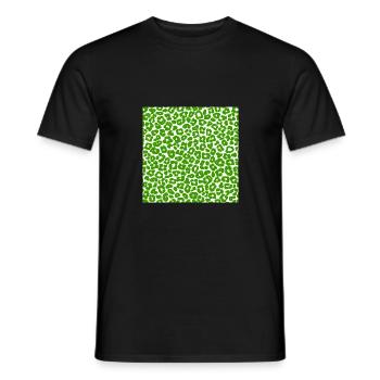 Peau d'animal avec style de couleur africaine - T-shirt homme - noir - Devant - AI Model Male 178 light (178cm)