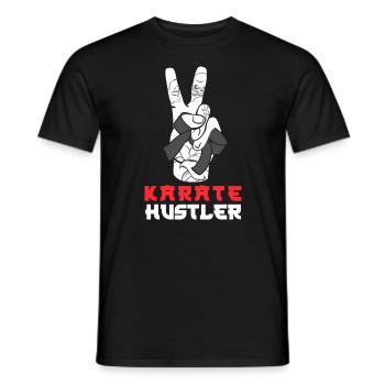 Karate Black Belt Gi Uniform - Männer T-Shirt - Schwarz - Vorne - AI Model Male 178 light (178cm)