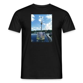 Abstrakte Schönheit - Männer T-Shirt - Schwarz - Vorne - AI Model Male 178 light (178cm)