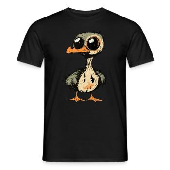 Gans Halloween Lustig Zombie - Männer T-Shirt - Schwarz - Vorne - AI Model Male 178 light (178cm)