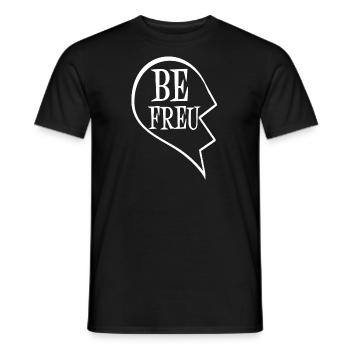 Les meilleurs amis : 1 - T-shirt homme - noir - Devant - AI Model Male 178 light (178cm)