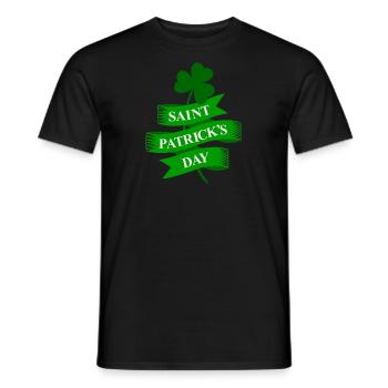 Saint Patrick's Day Ireland holiday gift - Men's T-Shirt - black - Front - AI Model Male 178 light (178cm)