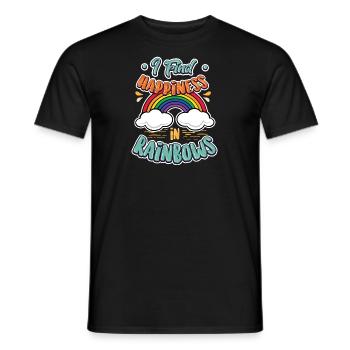 LGBTLGBTQ Rainbow Gay Lesbian Gift - Men's T-Shirt - black - Front - AI Model Male 178 light (178cm)