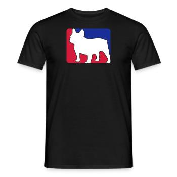 french bulldog1 - Männer T-Shirt - Schwarz - Vorne - AI Model Male 178 light (178cm)
