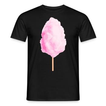 Barbe à papa barbe à papa - T-shirt homme - noir - Devant - AI Model Male 178 light (178cm)