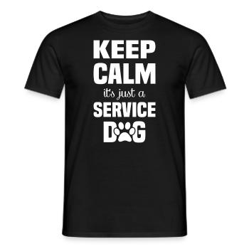 Dogs motif with dog saying for dog owners - Men's T-Shirt - black - Front - AI Model Male 178 light (178cm)