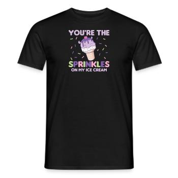 Lustiger Hippo Eis Niedliche Kawaii Ästhetik - Männer T-Shirt - Schwarz - Vorne - AI Model Male 178 light (178cm)