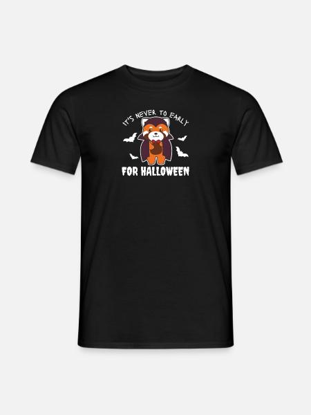 Rote Panda es ist nie zu früh für Halloween Vampir - Männer T-Shirt - Schwarz