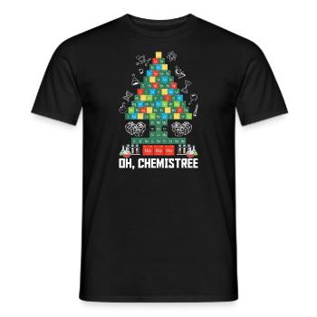 Weihnachten Santa Claus Merry Christmas - Men's T-Shirt - black - Front - AI Model Male 178 light (178cm)
