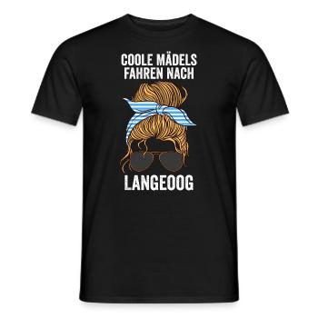 Nordsee Langeoog - Männer T-Shirt - Schwarz - Vorne - AI Model Male 178 light (178cm)