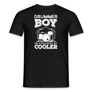 Garçon batteur - T-shirt homme - noir - Devant - AI Model Male 178 light (178cm)