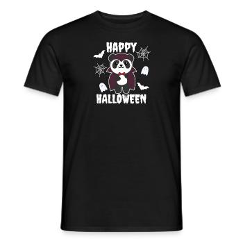 Panda Joyeux Halloween mignon costume de vampire - T-shirt homme - noir - Devant - AI Model Male 178 light (178cm)
