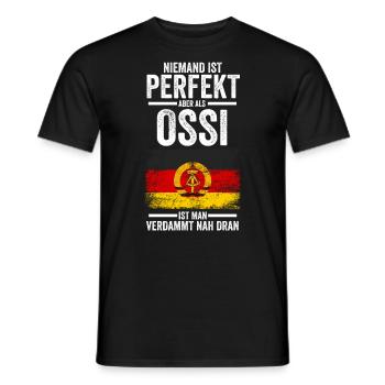 Ostdeutschland Ossi Deutschland DDR - Männer T-Shirt - Schwarz - Vorne - AI Model Male 178 light (178cm)
