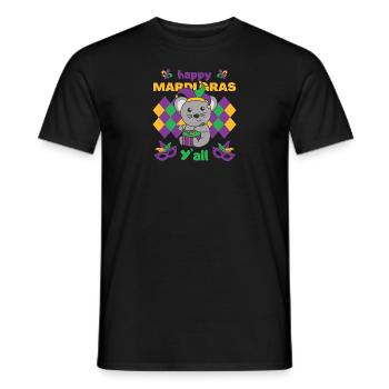 Carnival Mouse with Drum Carnival Costume - Men's T-Shirt - black - Front - AI Model Male 178 light (178cm)