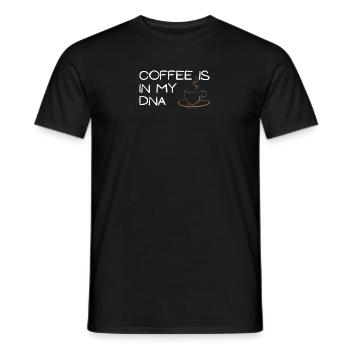 Le café est mon ADN Café amateur de café - T-shirt homme - noir - Devant - AI Model Male 178 light (178cm)