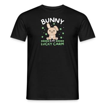 Le lapin est ma voiture porte-bonheur Clover St Patrick’s Day - T-shirt homme - noir - Devant - AI Model Male 178 light (178cm)
