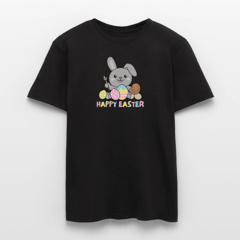 happy easter sweet Easter with Easter eggs Men's T-shirt