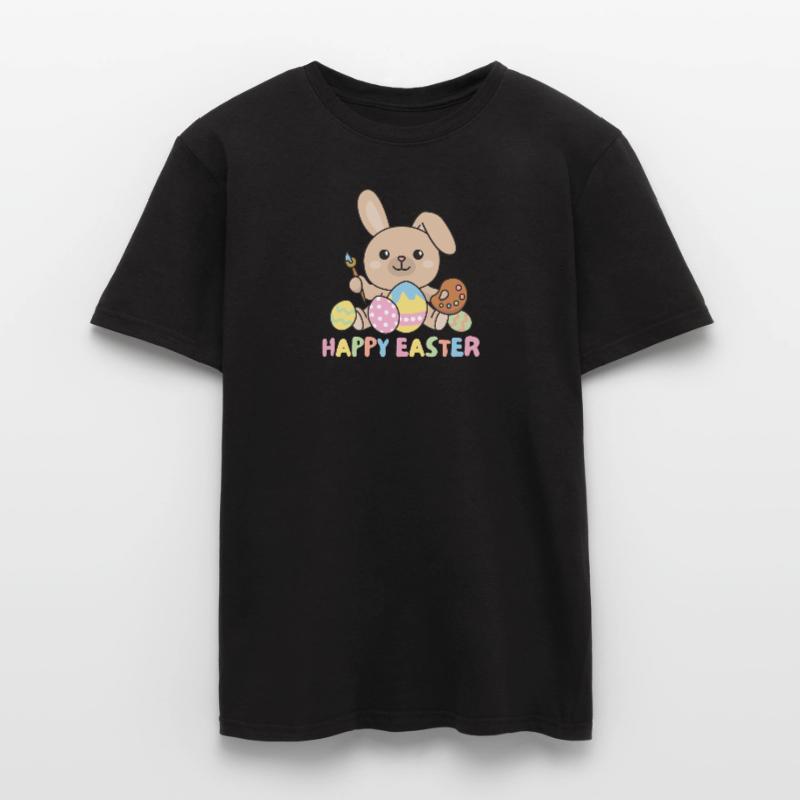 happy easter sweet Easter with Easter eggs Men's T-shirt