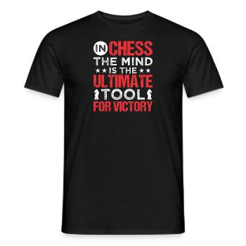 Chess Chess piece King Pawn Dream - Men's T-Shirt - black - Front - AI Model Male 178 light (178cm)