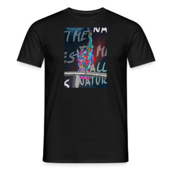 Cockatoo Parrot Art Image - Men's T-Shirt - black - Front - AI Model Male 178 light (178cm)