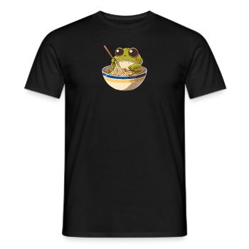 Mais d’abord ramen douce grenouille mange ramen ramen - T-shirt homme - noir - Devant - AI Model Male 178 light (178cm)