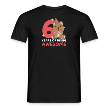 Quokka pour les enfants de 6 ans - T-shirt homme - noir - Devant - AI Model Male 178 light (178cm)