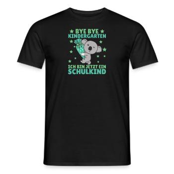 bye bye kindergarten Je suis écolier maintenant - T-shirt homme - noir - Devant - AI Model Male 178 light (178cm)