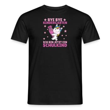 bye bye kindergarten Je suis écolier maintenant - T-shirt homme - noir - Devant - AI Model Male 178 light (178cm)