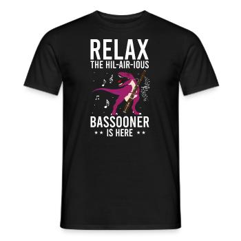 Fagottist für Fagottorchester und Fagottist - Männer T-Shirt - Schwarz - Vorne - AI Model Male 178 light (178cm)