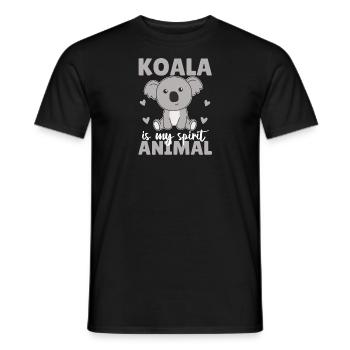 Koala est mon animal spirituel - koala mignon - T-shirt homme - noir - Devant - AI Model Male 178 light (178cm)
