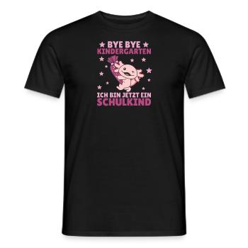 bye bye Kindergarten ich bin jetzt ein Schulkind - Männer T-Shirt - Schwarz - Vorne - AI Model Male 178 light (178cm)