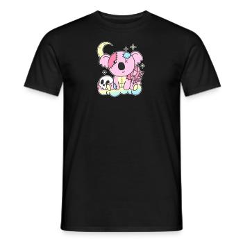 Kawaii Gothic Koala Pastel Gothic Goth - Men's T-Shirt - black - Front - AI Model Male 178 light (178cm)