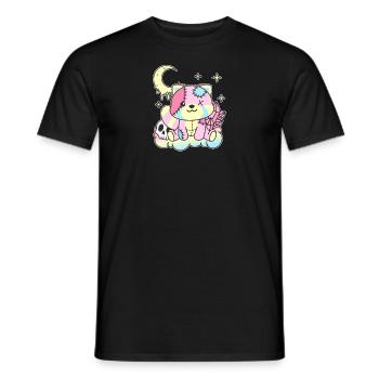 Kawaii Gothic Red Panda Pastel Gothic - Men's T-Shirt - black - Front - AI Model Male 178 light (178cm)