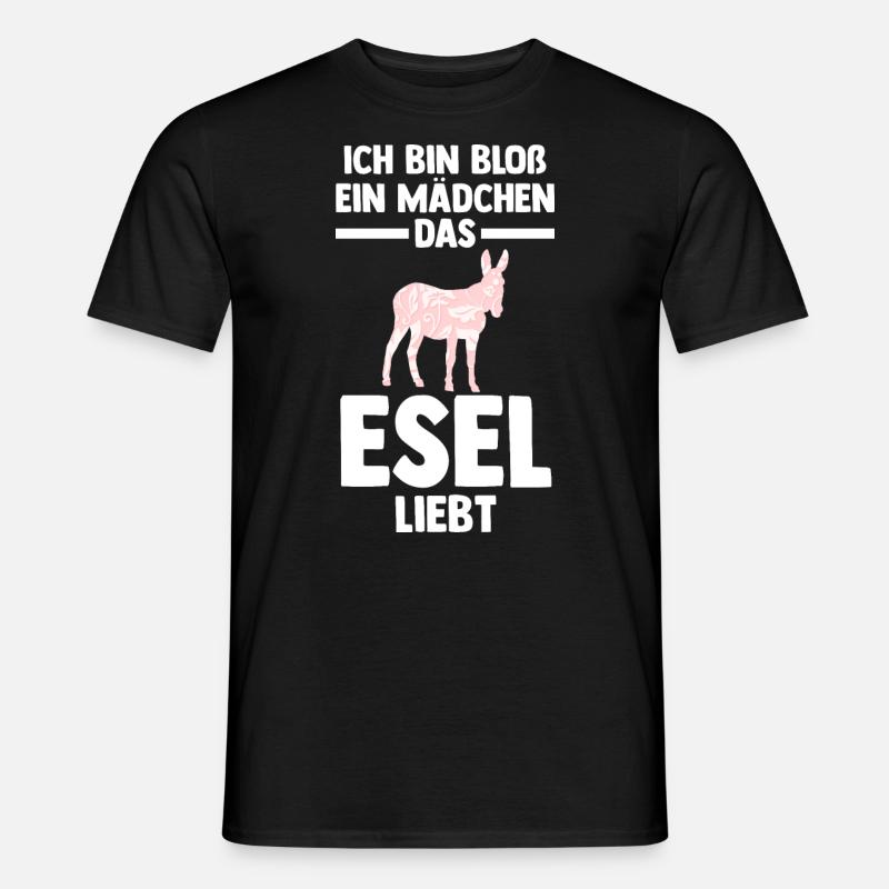Esel - Männer T-Shirt - Schwarz