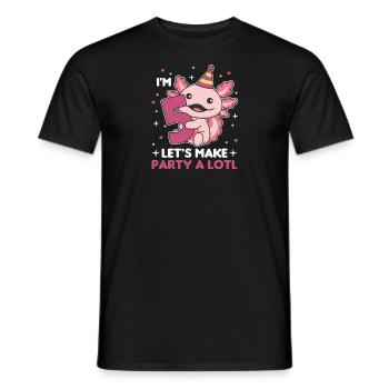 5ème anniversaire axolotl cinq ans mignons axolotls - T-shirt homme - noir - Devant - AI Model Male 178 light (178cm)