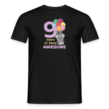 Souris pour les enfants de 9 ans de neuf ans - T-shirt homme - noir - Devant - AI Model Male 178 light (178cm)