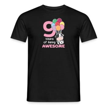 Vache pour les enfants de 9 ans - T-shirt homme - noir - Devant - AI Model Male 178 light (178cm)