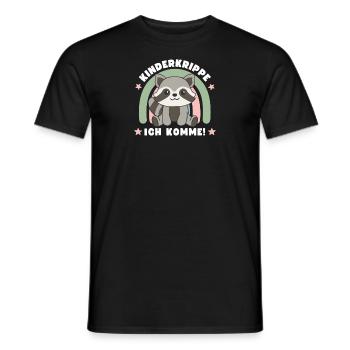 Kinderkrippe Ich Komme! - Männer T-Shirt - Schwarz - Vorne - AI Model Male 178 light (178cm)
